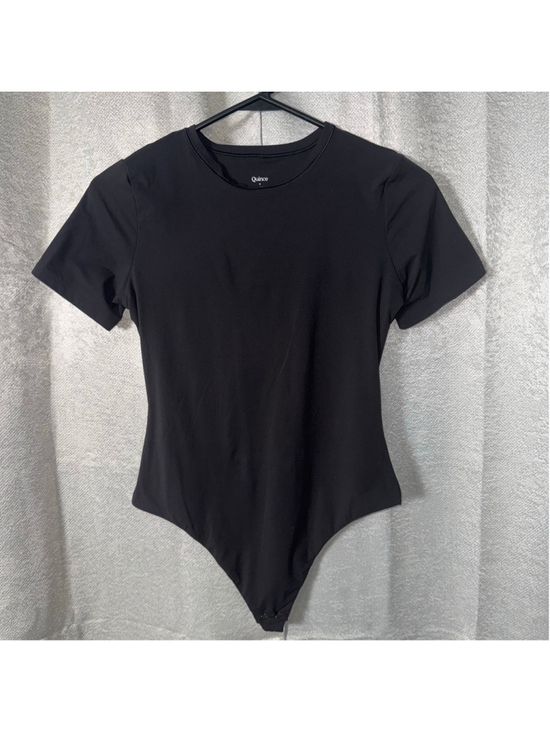 Quince Tops - Women's Quince Black Bodysuit Size M Stretch Layering